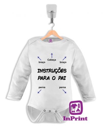 Instruções-para-o-Pai-baby-body-personalizada-estampagem-aveiro-Coimbra-Anadia-Portugal-roupa-comprar-foto-online-bebe-manga-comprida