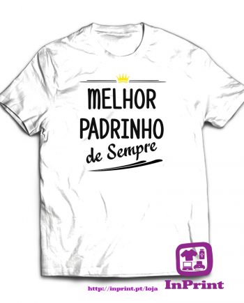 Melhor-Padrinho-de-Sempre-estampagem-aveiro-Coimbra-Anadia-roupa-HOODIE-camisola-sweatshirt-casaco-inprint-comprar-online-personalizado-T-Shirt-Male